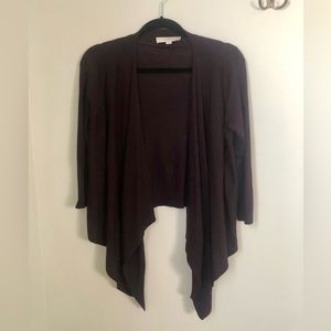 LOFT Cardigan Sweater  - Plum